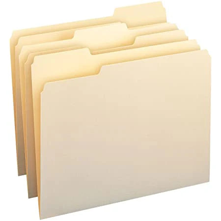 File Folder Letter Size Manila (BOX 100)