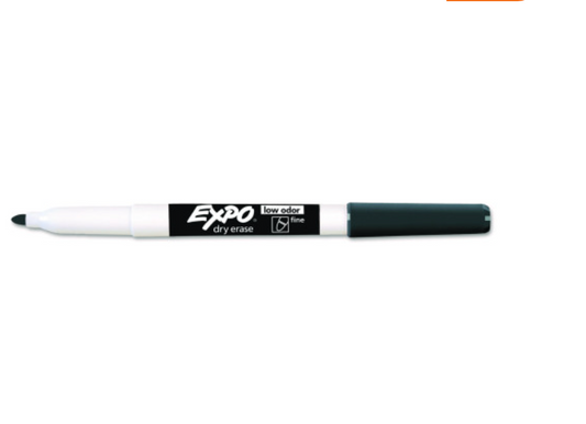 EXPO Low-Odor Dry-Erase Marker, Fine Bullet Tip
