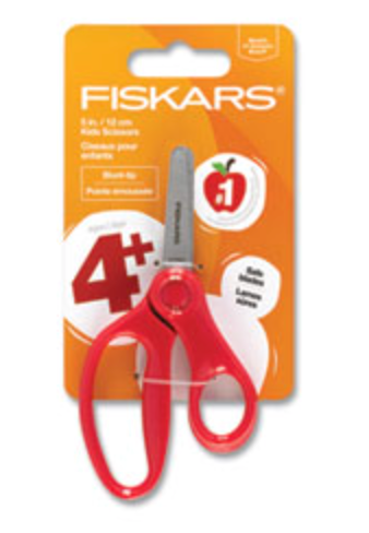 Kids Scissors, Small Safety Scissors Blunt-tip Toddler Scissors with Cover, Soft Grip Kid scissors, Assorted Colors