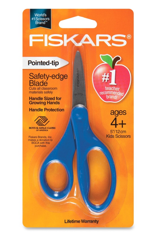 Fiskars 5" Pointed-tip Kids Scissors